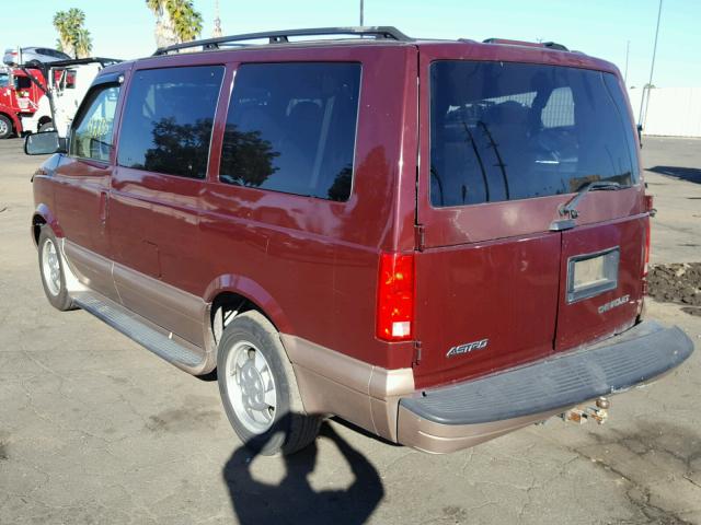 1GNDM19X63B115049 - 2003 CHEVROLET ASTRO MAROON photo 3