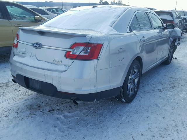 1FAHP2KT5AG114625 - 2010 FORD TAURUS SHO SILVER photo 4