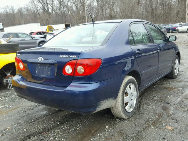 2T1BR32E45C506792 - 2005 TOYOTA COROLLA CE BLUE photo 4