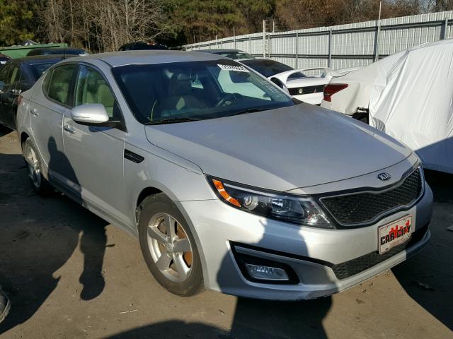 5XXGM4A74EG279898 - 2014 KIA OPTIMA LX SILVER photo 1