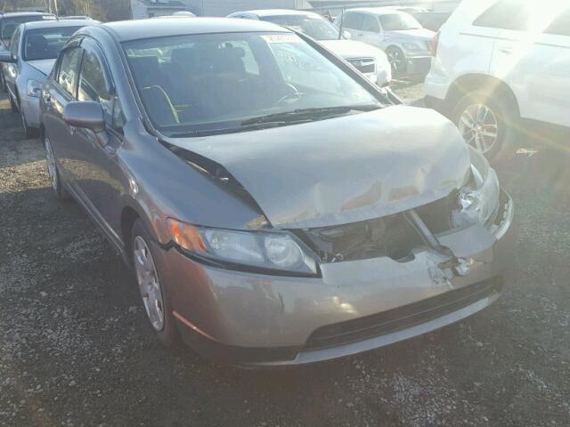 2HGFA16538H351297 - 2008 HONDA CIVIC LX GRAY photo 1