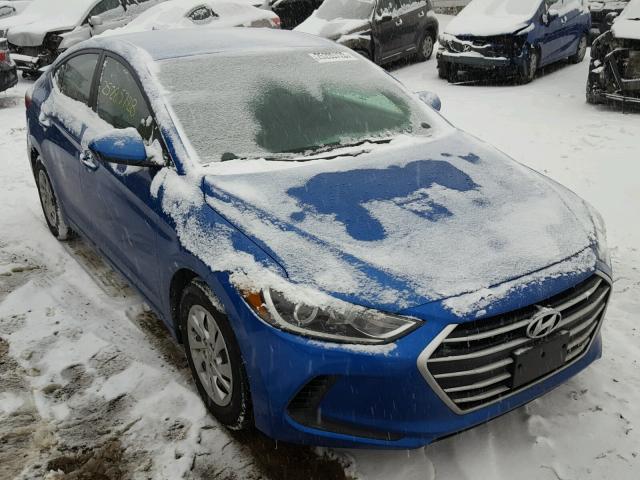 KMHD74LF5HU096079 - 2017 HYUNDAI ELANTRA SE BLUE photo 1