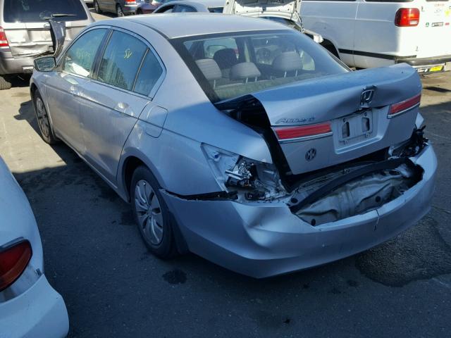 1HGCP2F39CA016879 - 2012 HONDA ACCORD LX SILVER photo 3