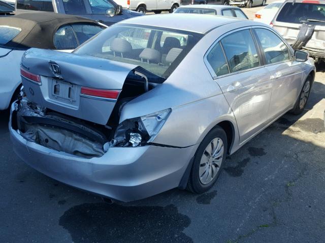 1HGCP2F39CA016879 - 2012 HONDA ACCORD LX SILVER photo 4