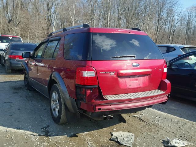 1FMZK05125GA12017 - 2005 FORD FREESTYLE RED photo 3