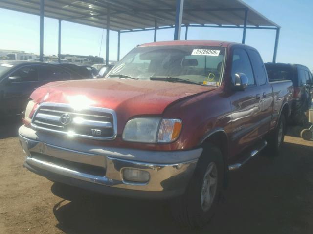 5TBRT34102S256215 - 2002 TOYOTA TUNDRA ACC RED photo 2