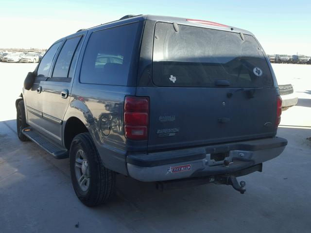 1FMRU1561YLB08227 - 2000 FORD EXPEDITION BLUE photo 3