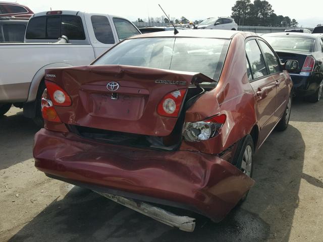 JTDBR32E330044328 - 2003 TOYOTA COROLLA CE ORANGE photo 4