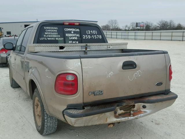 1FTRW07613KA76237 - 2003 FORD F150 SUPER TAN photo 3