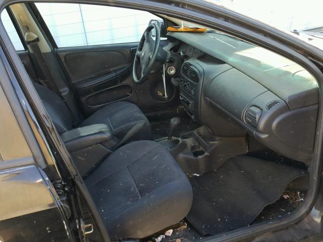 1B3ES46C11D287305 - 2001 DODGE NEON SE BLACK photo 5