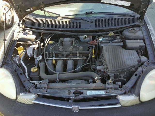 1B3ES46C11D287305 - 2001 DODGE NEON SE BLACK photo 7