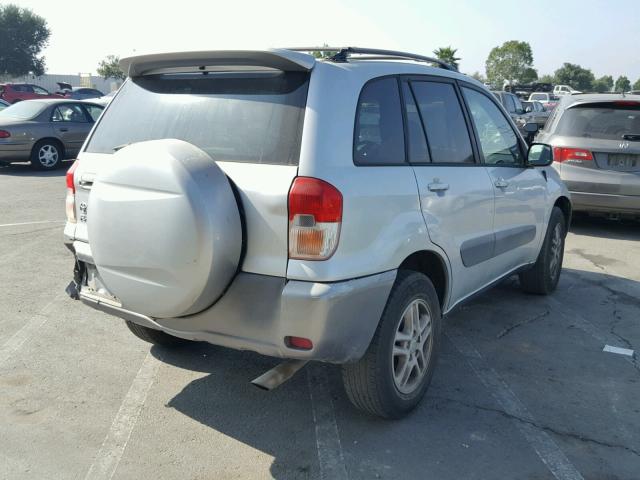 JTEGH20VX10004813 - 2001 TOYOTA RAV4 SILVER photo 4