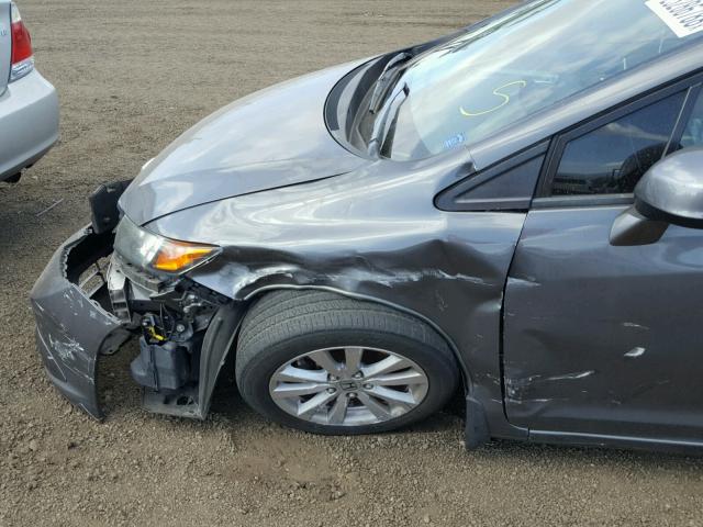 2HGFB2F89CH540929 - 2012 HONDA CIVIC EX 灰色 照片 9