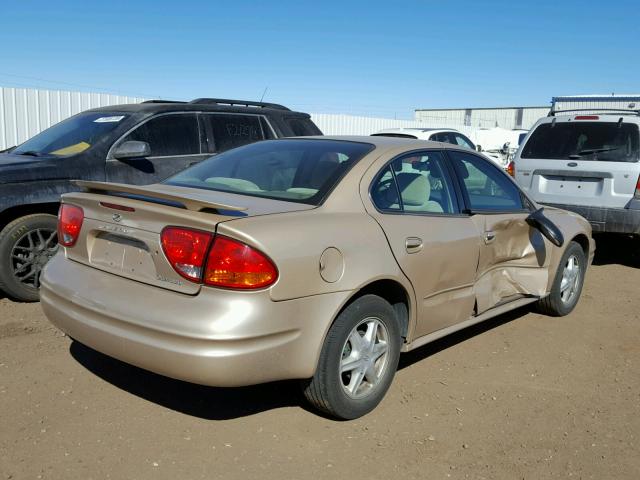 1G3NL52F64C130591 - 2004 OLDSMOBILE ALERO GL GOLD photo 4