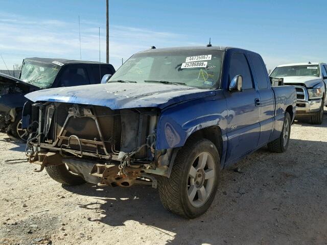 2GCEK19N241129064 - 2004 CHEVROLET SILVERADO BLUE photo 2