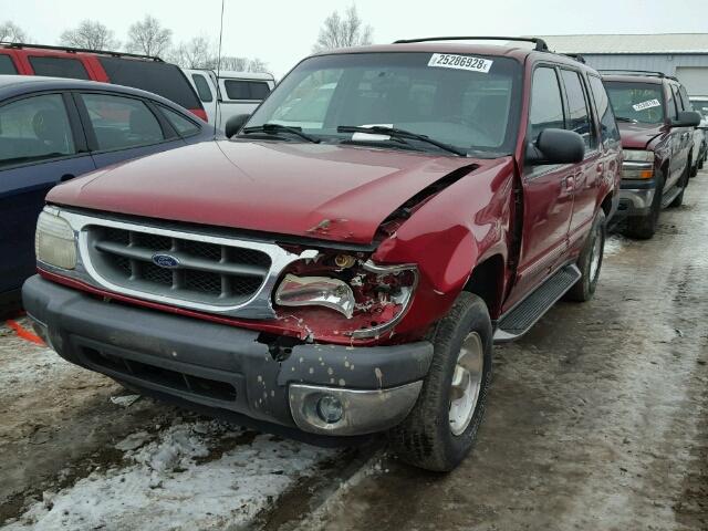 1FMZU73E21ZA78851 - 2001 FORD EXPLORER X RED photo 2