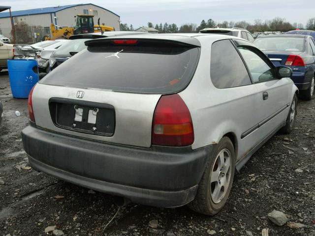 2HGEJ6348VH123232 - 1997 HONDA CIVIC DX SILVER photo 4