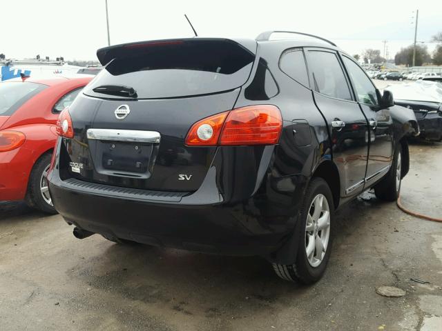 JN8AS5MT9BW181748 - 2011 NISSAN ROGUE S BLACK photo 4