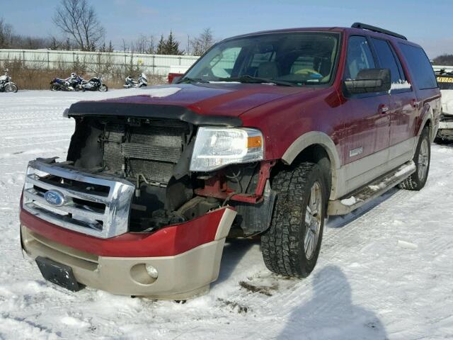 1FMFK17597LA66112 - 2007 FORD EXPEDITION RED photo 2