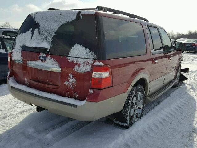 1FMFK17597LA66112 - 2007 FORD EXPEDITION RED photo 4