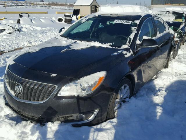 2G4GK5EX3E9244780 - 2014 BUICK REGAL BLACK photo 2