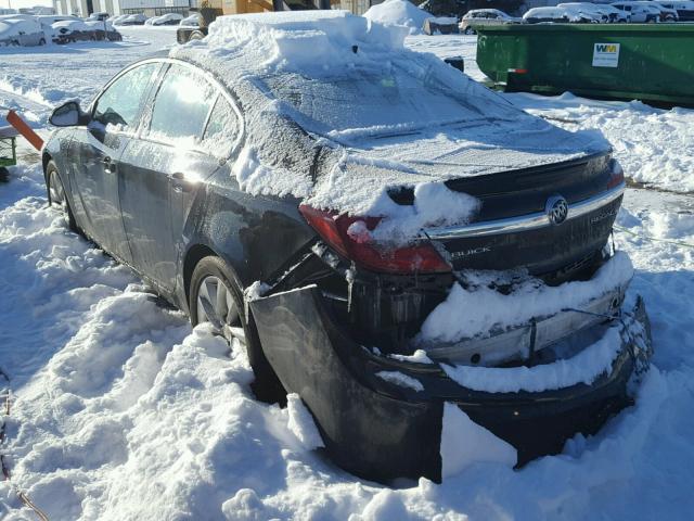 2G4GK5EX3E9244780 - 2014 BUICK REGAL BLACK photo 3