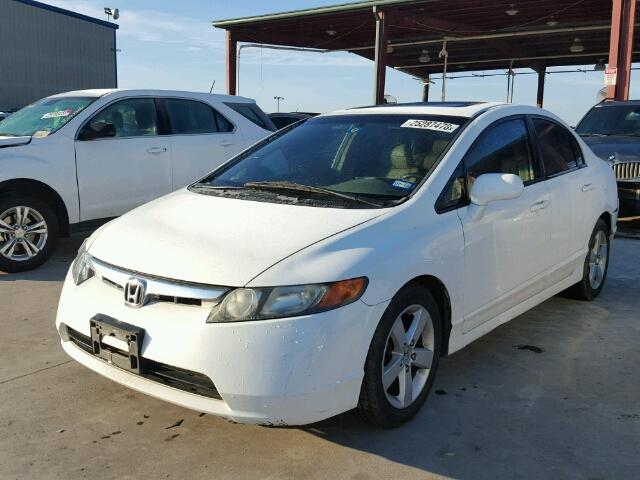 2HGFA169X8H532898 - 2008 HONDA CIVIC EXL WHITE photo 2