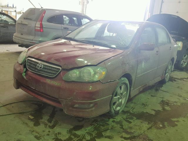 1NXBR32E36Z584979 - 2006 TOYOTA COROLLA CE RED photo 2