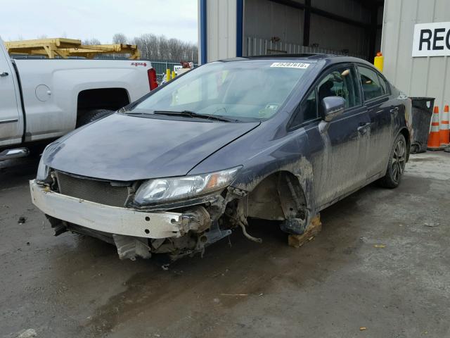 19XFB2F81EE072711 - 2014 HONDA CIVIC EX GRAY photo 2