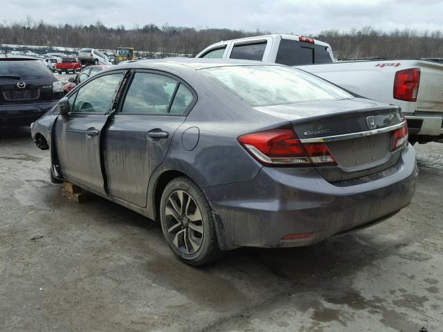 19XFB2F81EE072711 - 2014 HONDA CIVIC EX GRAY photo 3