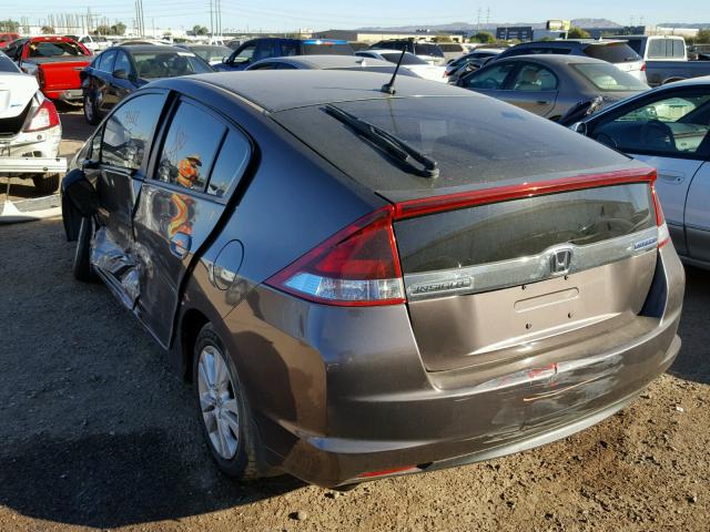 JHMZE2H78CS005279 - 2012 HONDA INSIGHT EX GRAY photo 3