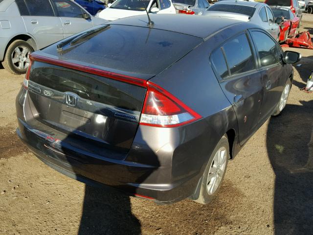 JHMZE2H78CS005279 - 2012 HONDA INSIGHT EX GRAY photo 4