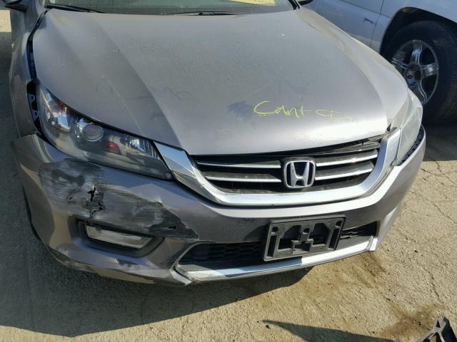 1HGCR3F82EA038964 - 2014 HONDA ACCORD EXL GRAY photo 7