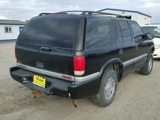 1GKDT13W712183373 - 2001 GMC JIMMY BLACK photo 4