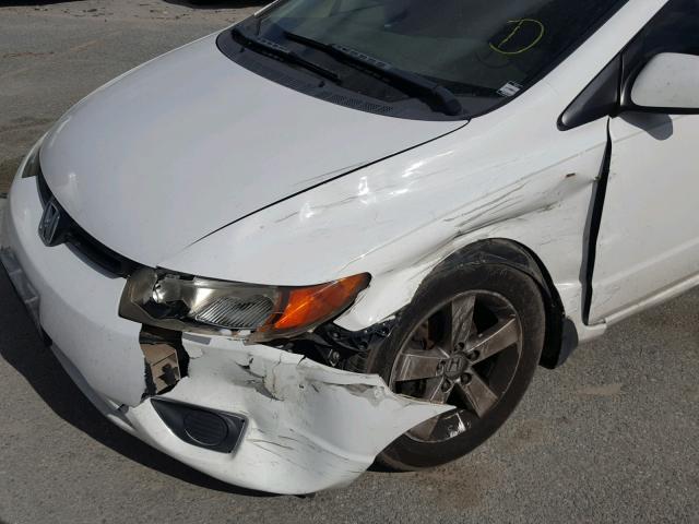 2HGFG12886H578867 - 2006 HONDA CIVIC EX WHITE photo 9