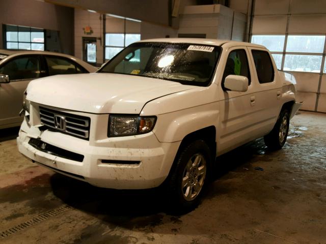 2HJYK16438H506857 - 2008 HONDA RIDGELINE WHITE photo 2