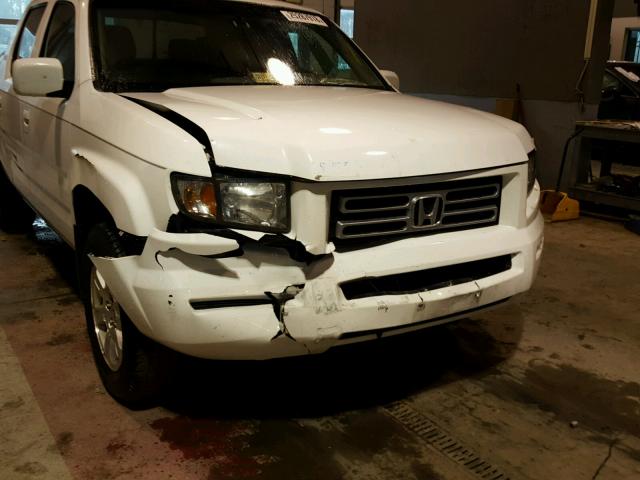 2HJYK16438H506857 - 2008 HONDA RIDGELINE WHITE photo 9