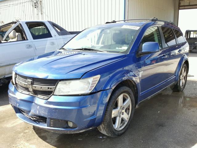 3D4GG57V59T181706 - 2009 DODGE JOURNEY SX BLUE photo 2