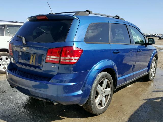 3D4GG57V59T181706 - 2009 DODGE JOURNEY SX BLUE photo 4