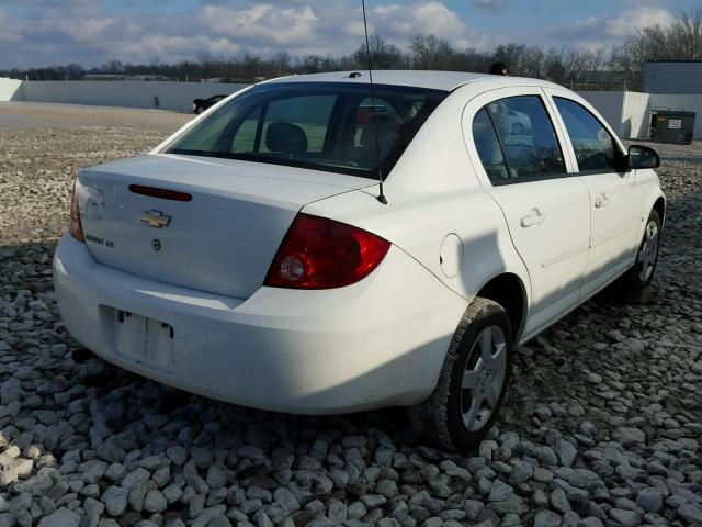 1G1AK58F387298737 - 2008 CHEVROLET COBALT LS WHITE photo 4