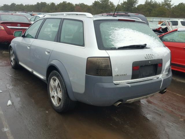 WA1YD64B82N135166 - 2002 AUDI ALLROAD SILVER photo 3