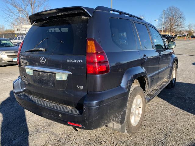 JTJBT20X330018874 - 2003 LEXUS GX 470 BLUE photo 4