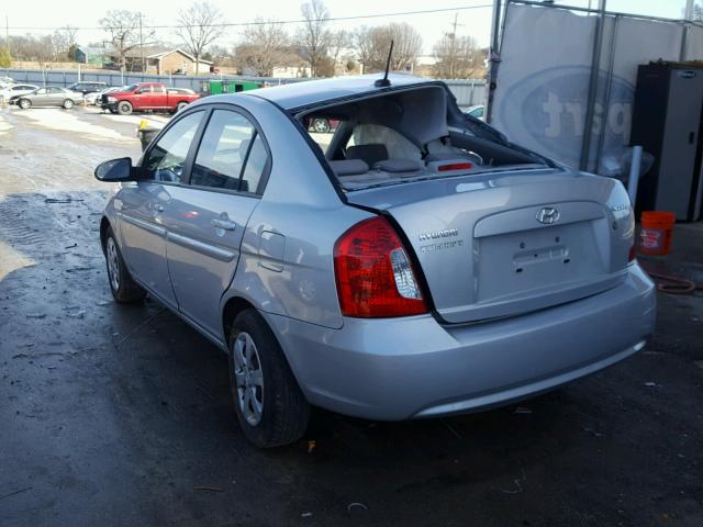 KMHCN46C49U299596 - 2009 HYUNDAI ACCENT GLS SILVER photo 3