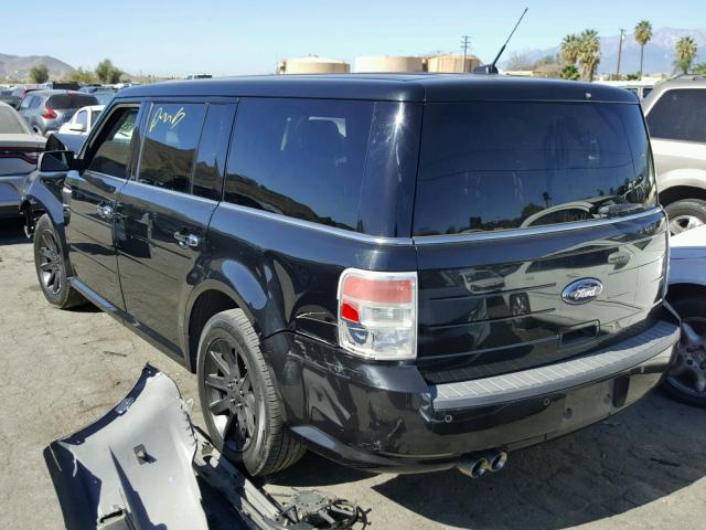 2FMGK5CC6BBD23090 - 2011 FORD FLEX SEL BLACK photo 3