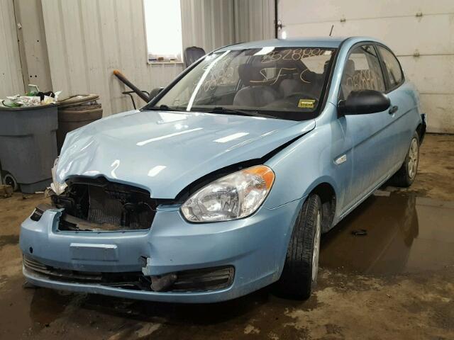 KMHCM36C09U141737 - 2009 HYUNDAI ACCENT GS BLUE photo 2