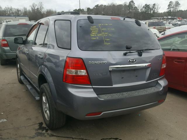 KNDJD735985806524 - 2008 KIA SORENTO EX BLUE photo 3