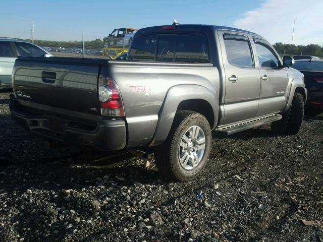 3TMLU4EN3CM087584 - 2012 TOYOTA TACOMA DOU CHARCOAL photo 4