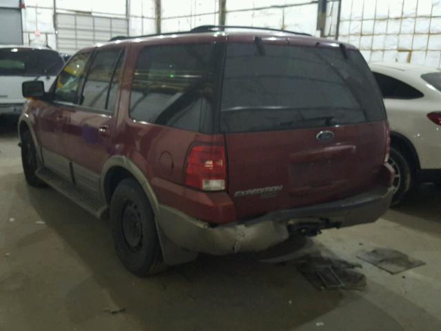 1FMFU18L64LB10067 - 2004 FORD EXPEDITION MAROON photo 3