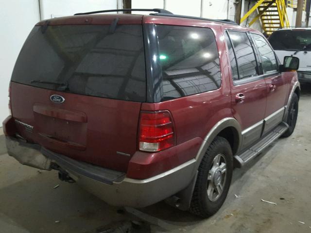 1FMFU18L64LB10067 - 2004 FORD EXPEDITION MAROON photo 4