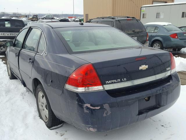 2G1WB58K579166689 - 2007 CHEVROLET IMPALA LS BLUE photo 3